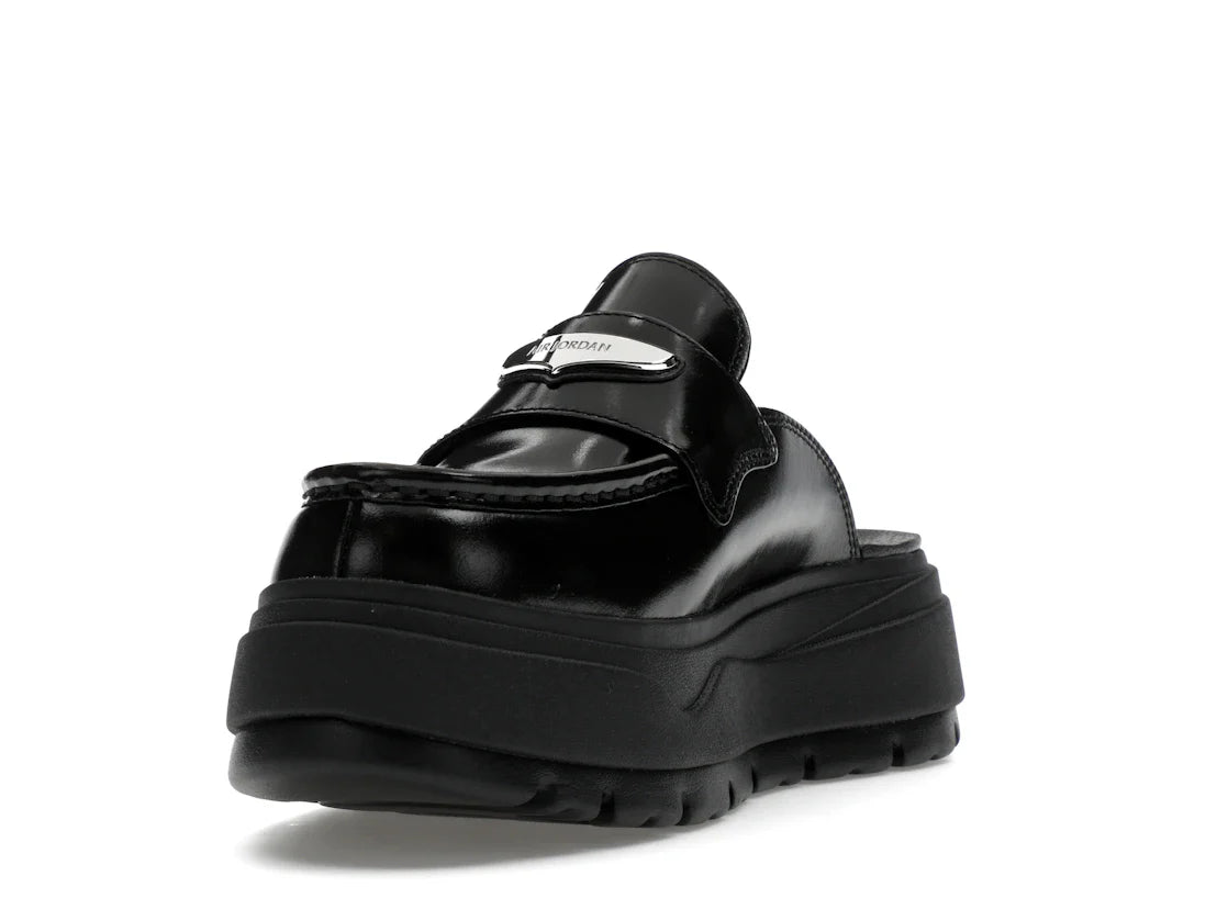Jordan Mule Schwarz Metallic Silber (Damen)