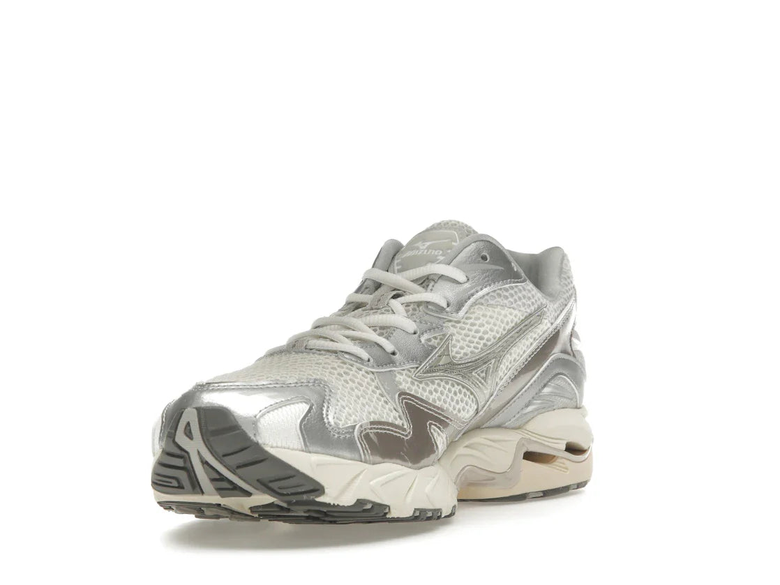 Mizuno Wave Rider 10 Metallic Schneeweiß