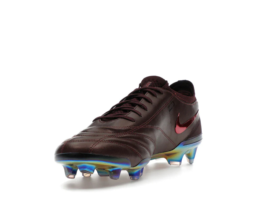 Nike Tiempo Legend 10 Elite Luxe FG Montebelluna Leder Portwein