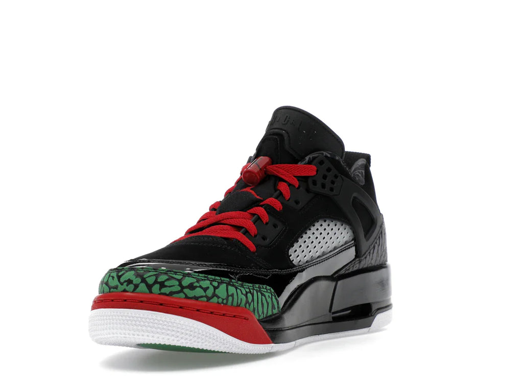 Jordan Spizike Low Schwarz Klassisch Grün Weiß Varsity Rot