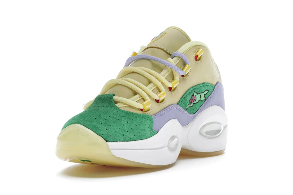 Reebok Question Low BBC Ice Cream Running Dog Gelbgrün