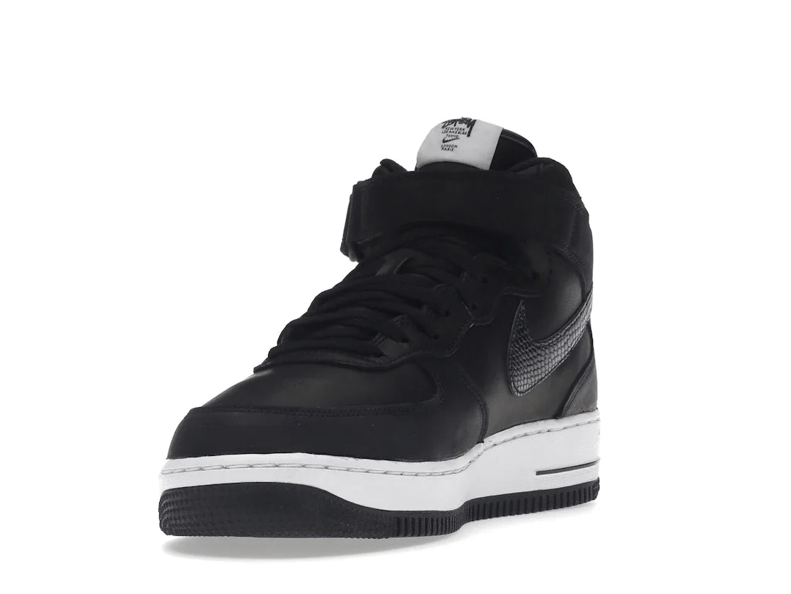 Nike Air Force 1 Mid Stussy Schwarz Weiß