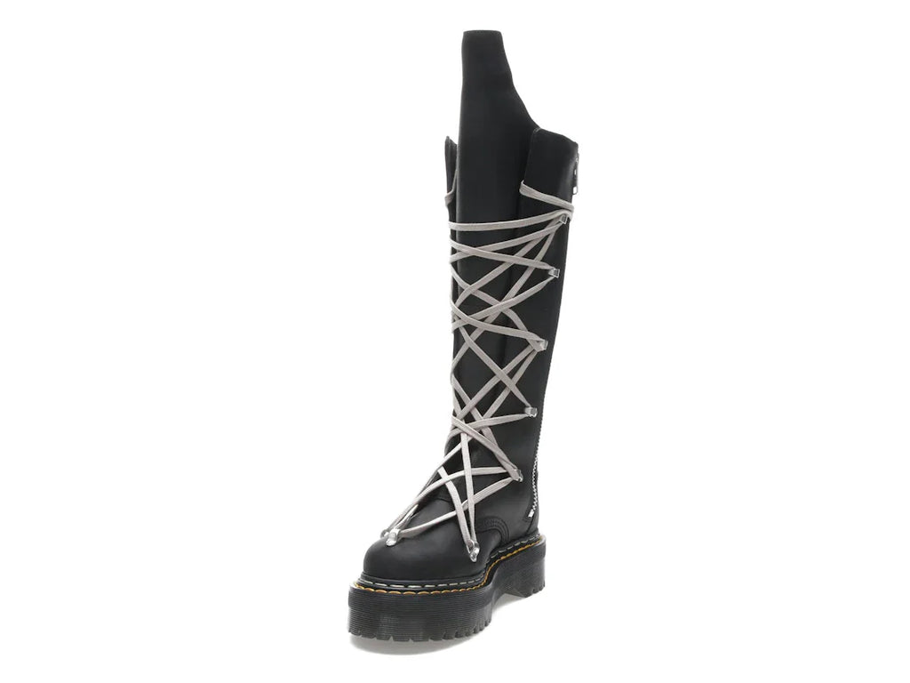 Dr. Martens 1460 DRKSHDW Quad Sole Pentalace Boot Rick Owens Schwarz