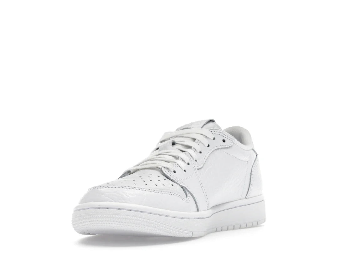 Jordan 1 Retro Low Swooshless Triple White (2025)