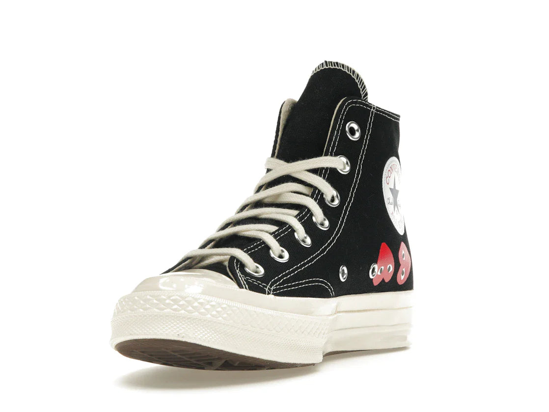 Converse Chuck Taylor All Star 70 Hi Comme des Garçons PLAY Multi-Heart Schwarz