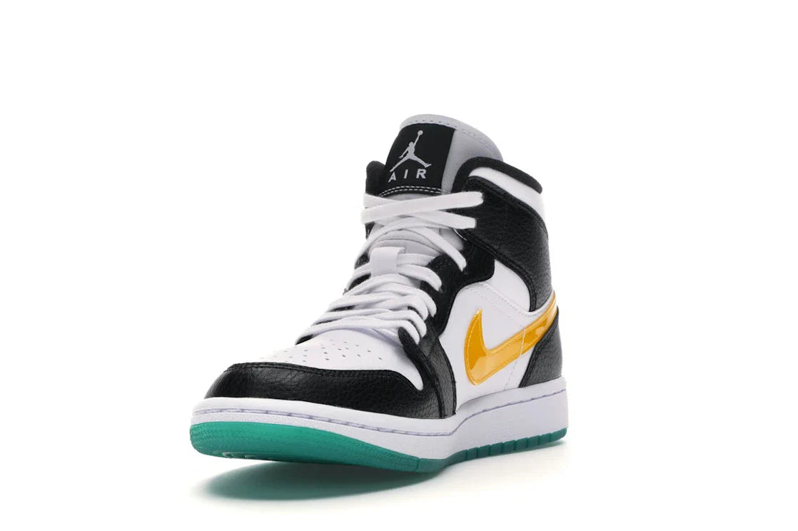 Jordan 1 Mid Alternate Swooshes Rot Gelb (Damen)