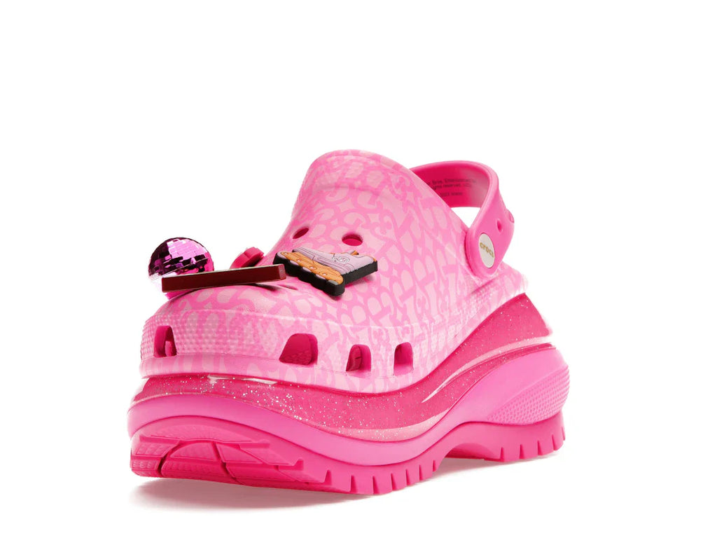 Crocs Classic Mega Crush Clog Barbie The Movie Electric Pink