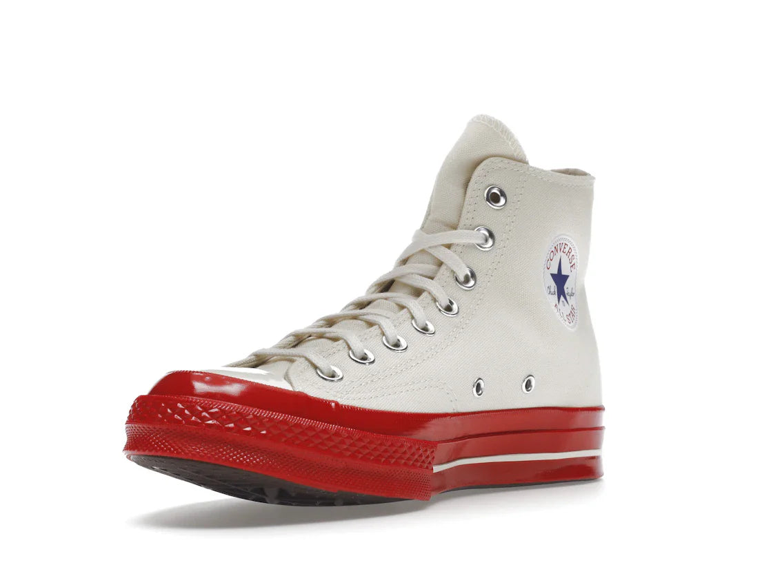 Converse Chuck Taylor All Star 70 Hi Comme des Garcons PLAY Egret Red Zwischensohle
