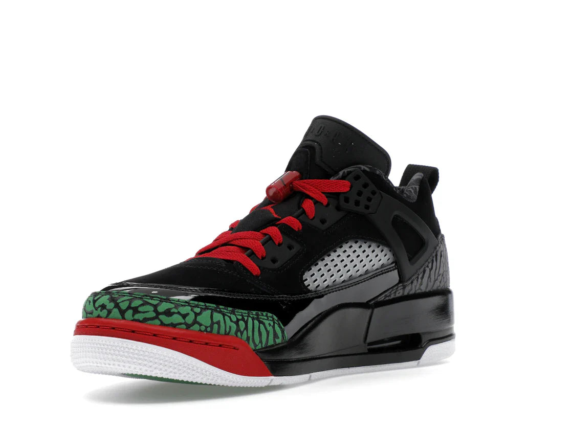 Jordan Spizike Low Schwarz Klassisch Grün Weiß Varsity Rot