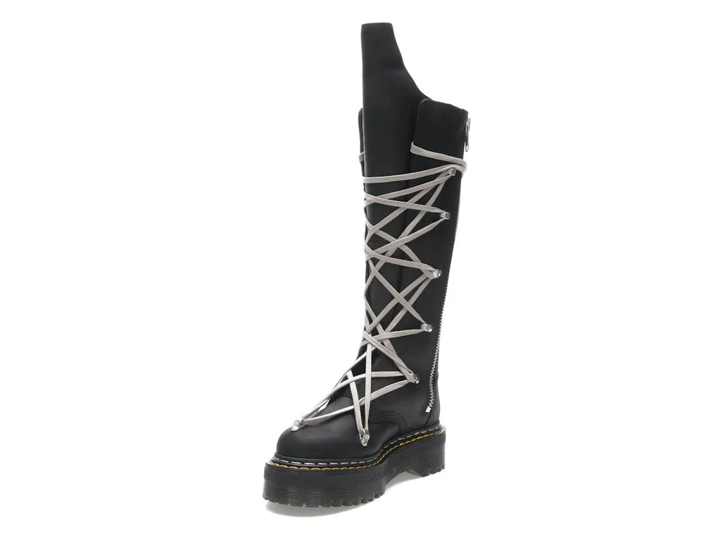 Dr. Martens 1460 DRKSHDW Quad Sole Pentalace Boot Rick Owens Schwarz