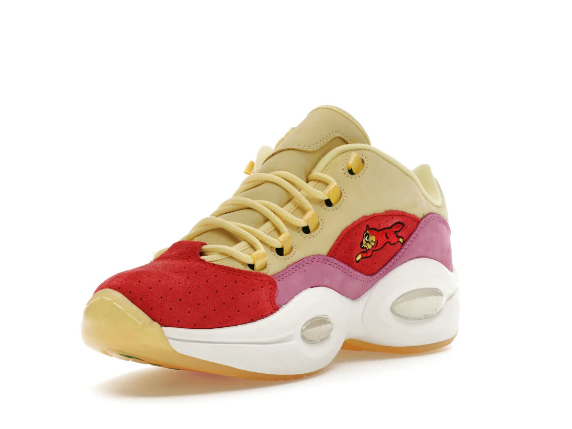 Reebok Question Low BBC Ice Cream Running Dog Gelb Rot