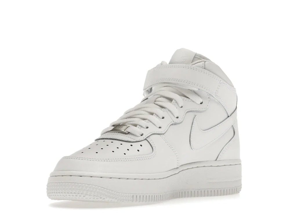 Nike Air Force 1 Mid LE Triple White (GS)