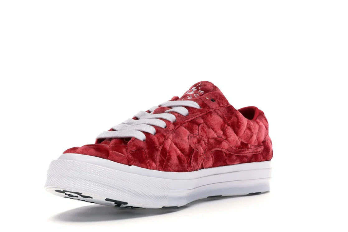 Converse One Star Ox Golf le Fleur TTC Gesteppter Samt Barbados Cherry