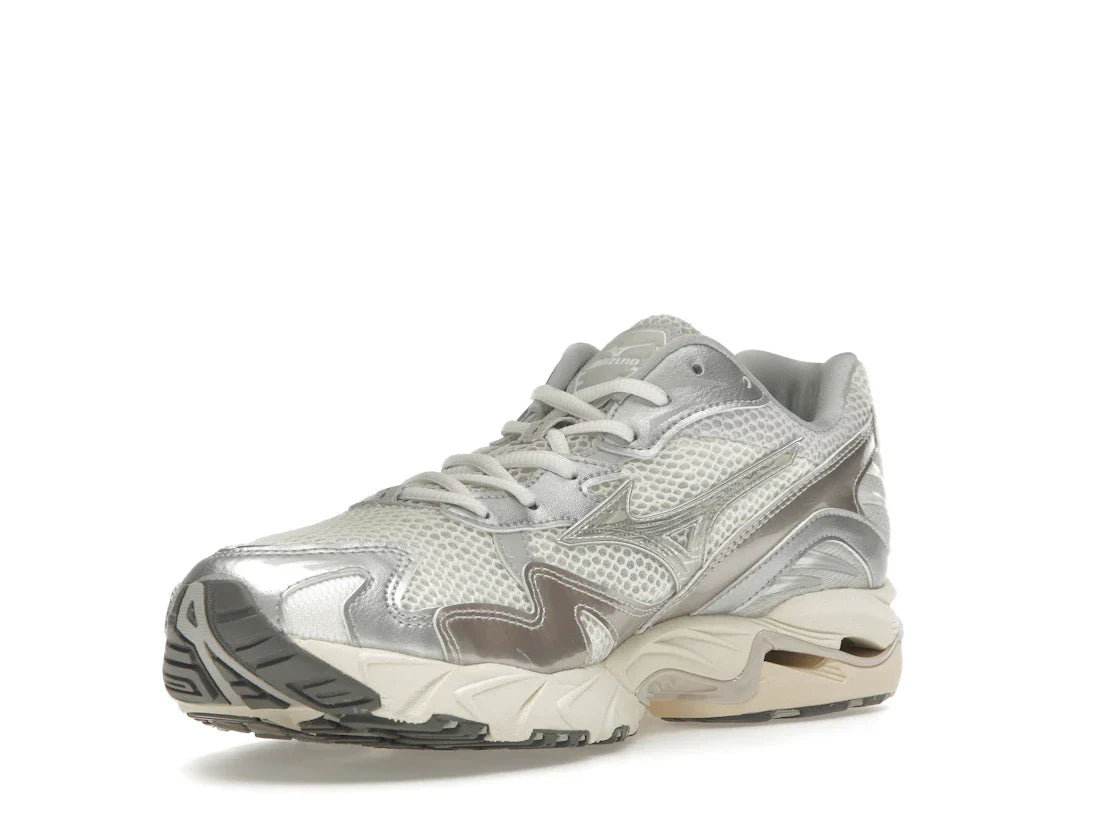Mizuno Wave Rider 10 Metallic Schneeweiß