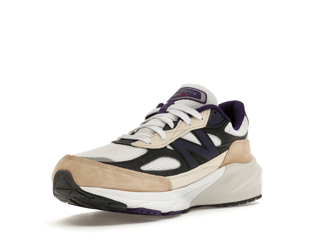 New Balance 990v6 MiUSA Teddy Santis Weiß Schwarz Pflaume