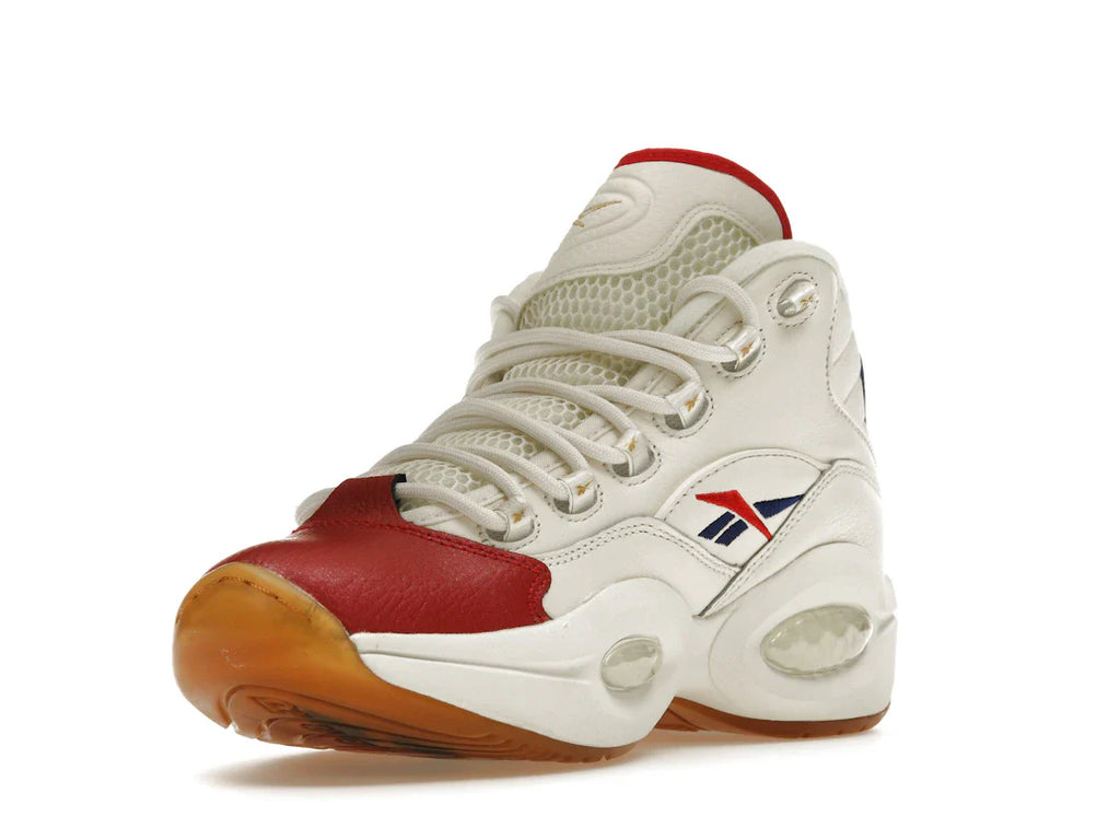Reebok Question Mid Weiß Rot Blau
