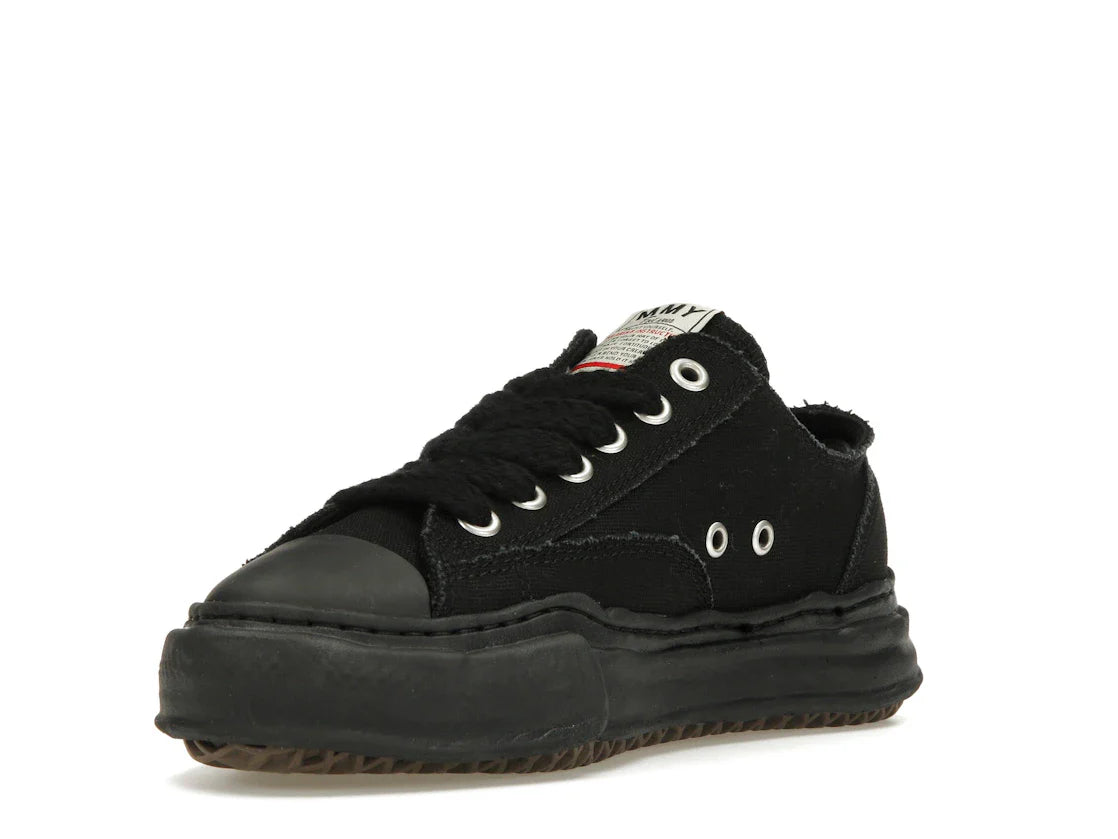 Maison Mihara Yasuhiro Peterson OG Sole Canvas Low Schwarz Schwarz