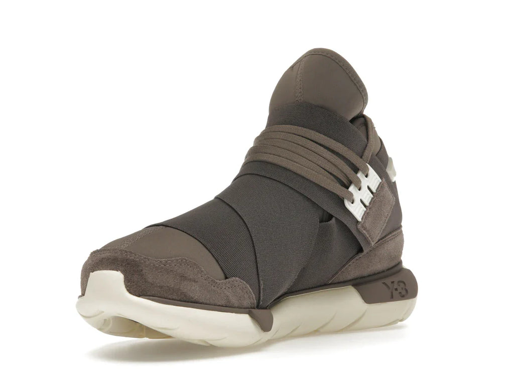 adidas Y-3 Qasa High Braun Creme Weiß