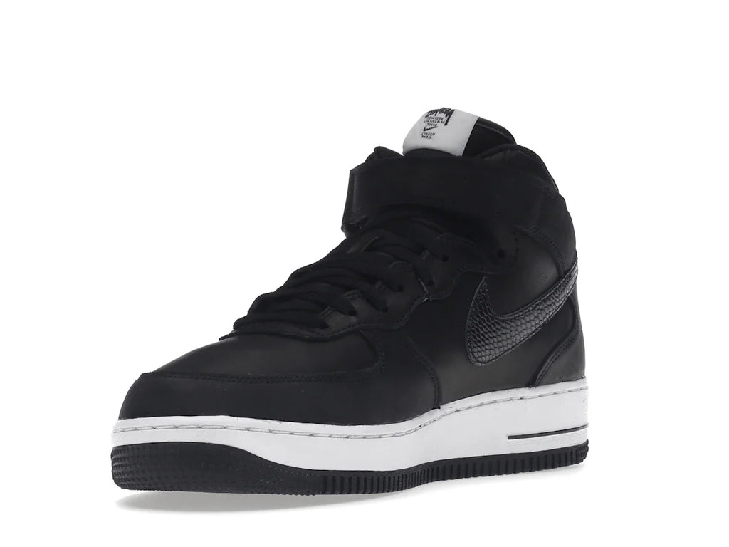 Nike Air Force 1 Mid Stussy Schwarz Weiß