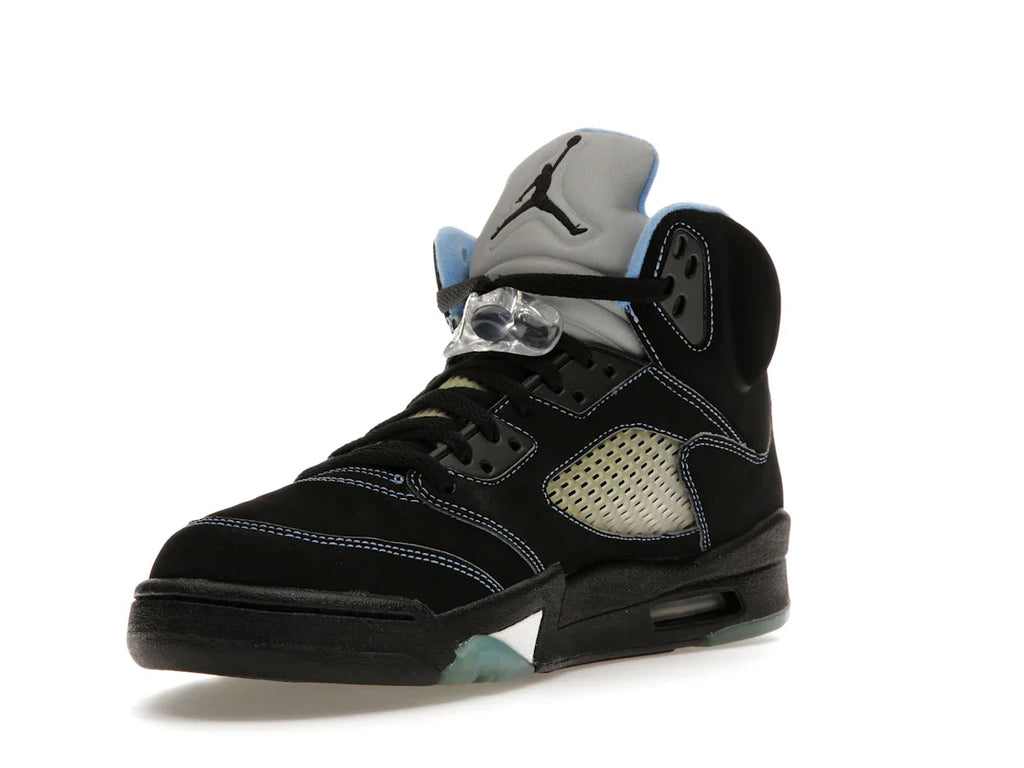 Jordan 5 Retro Schwarz/University Blue