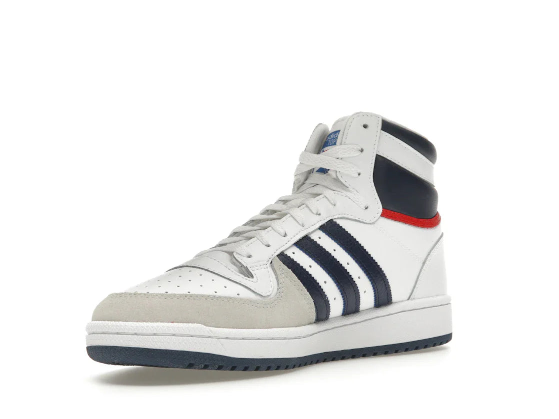 adidas Top Ten Hi Weiß Marineblau Rot