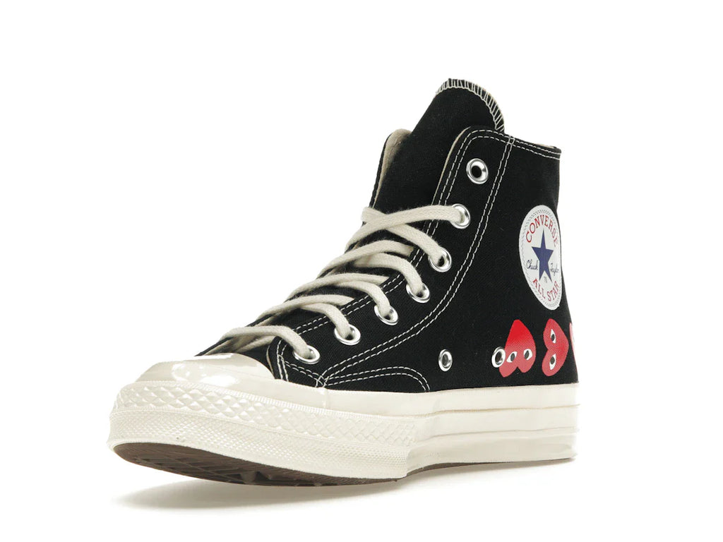 Converse Chuck Taylor All Star 70 Hi Comme des Garçons PLAY Multi-Heart Schwarz