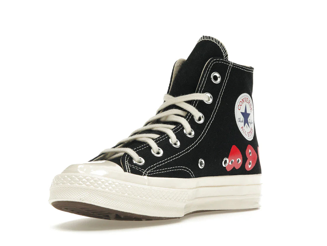 Converse Chuck Taylor All Star 70 Hi Comme des Garçons PLAY Multi-Heart Schwarz