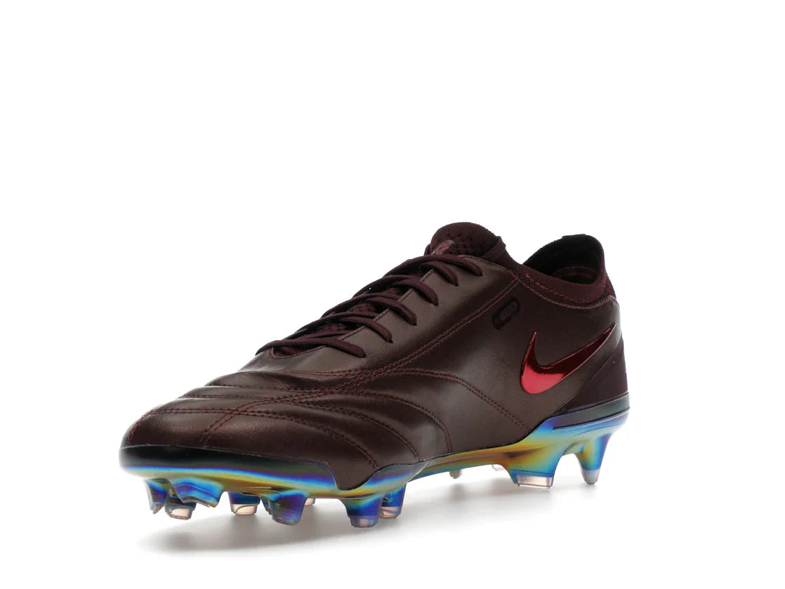 Nike Tiempo Legend 10 Elite Luxe FG Montebelluna Leder Portwein