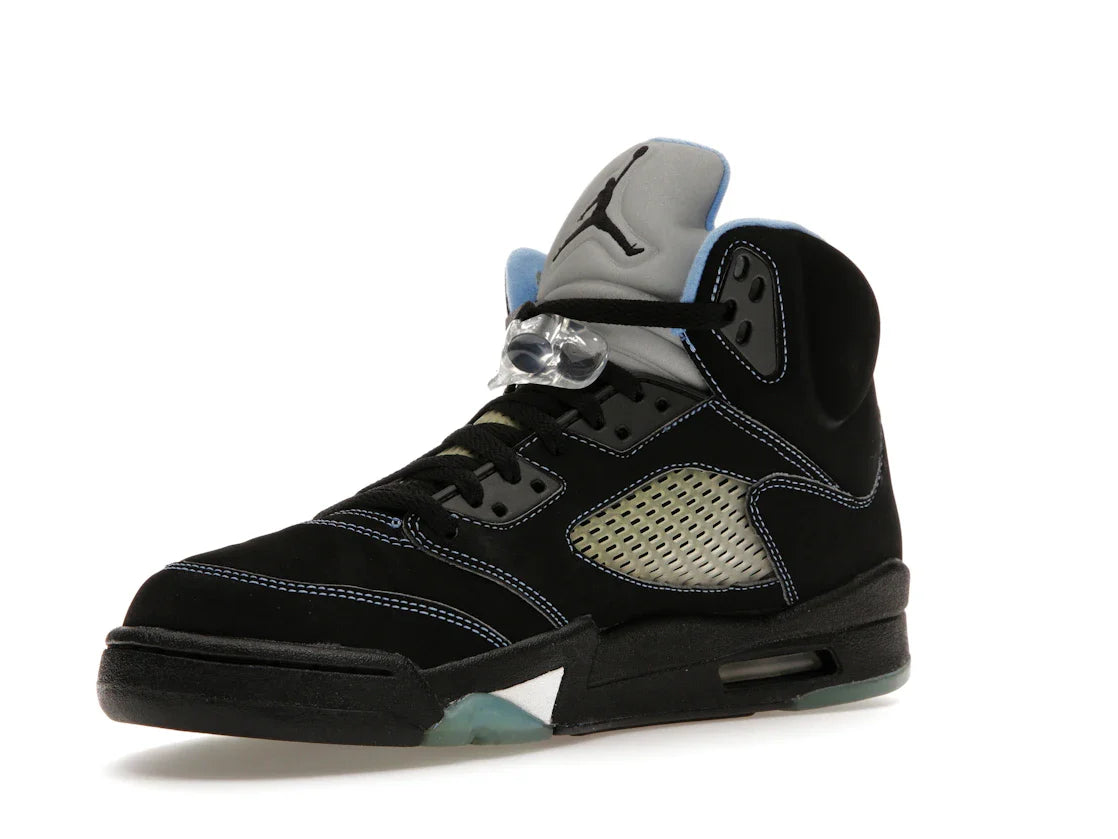 Jordan 5 Retro Schwarz/University Blue