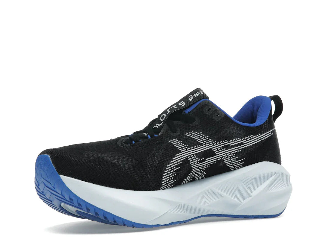 ASICS Novablast 5 Schwarz Weiß Blau
