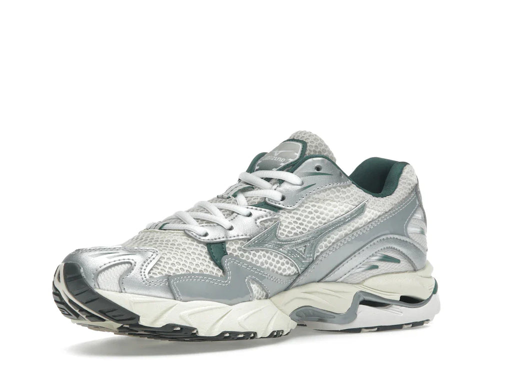 Mizuno Wave Rider 10 Weiß Schiefer Bistro Grün