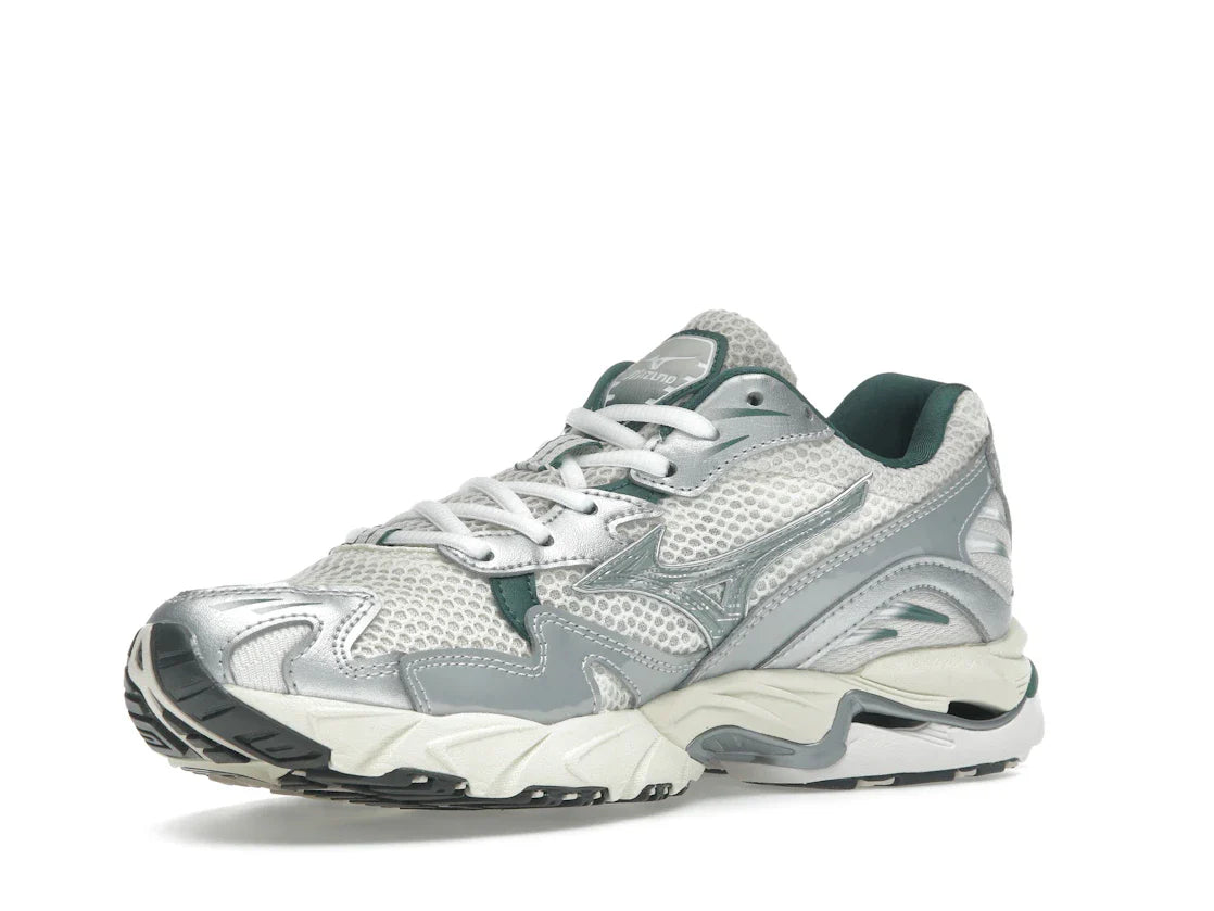 Mizuno Wave Rider 10 Weiß Schiefer Bistro Grün