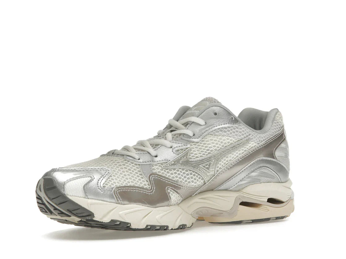 Mizuno Wave Rider 10 Metallic Schneeweiß