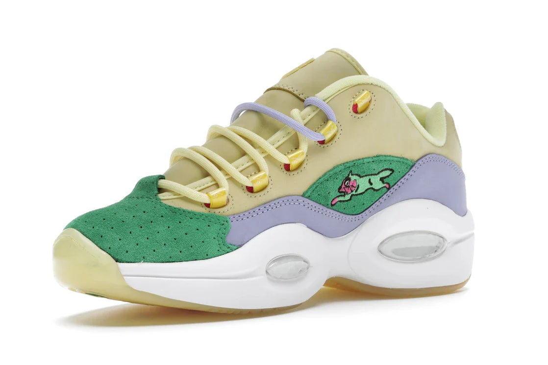 Reebok Question Low BBC Ice Cream Running Dog Gelbgrün