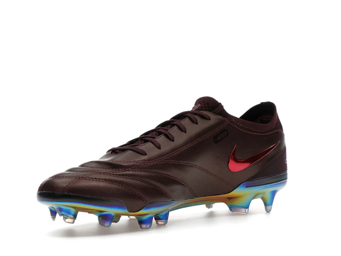 Nike Tiempo Legend 10 Elite Luxe FG Montebelluna Leder Portwein