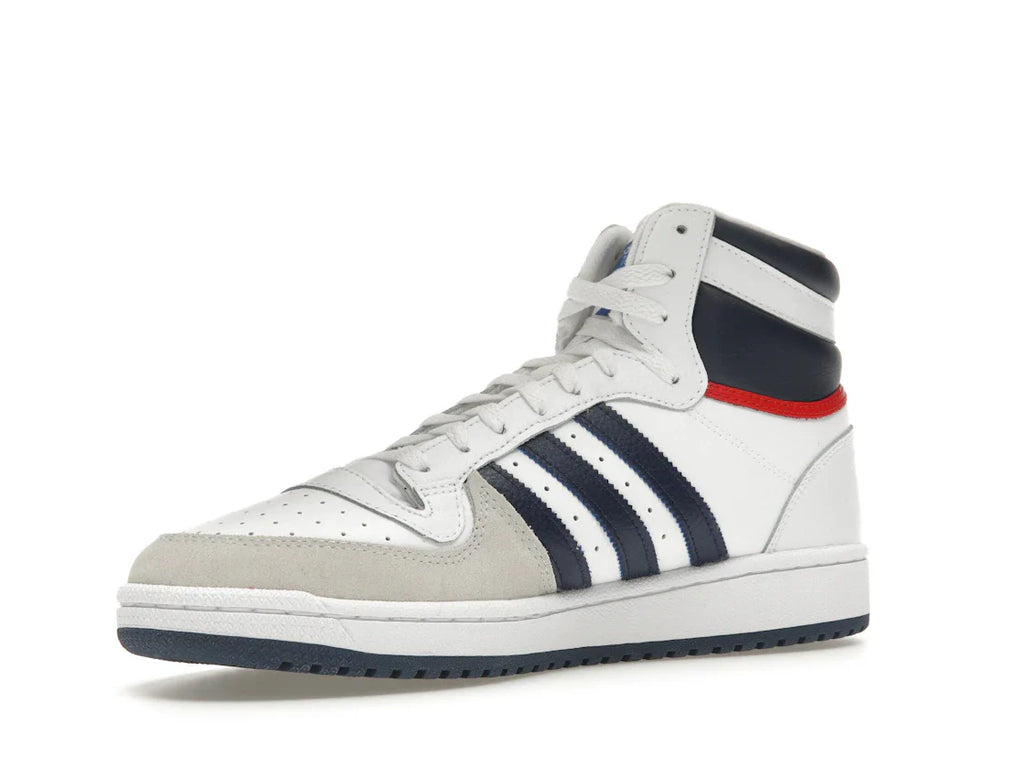 adidas Top Ten Hi Weiß Marineblau Rot