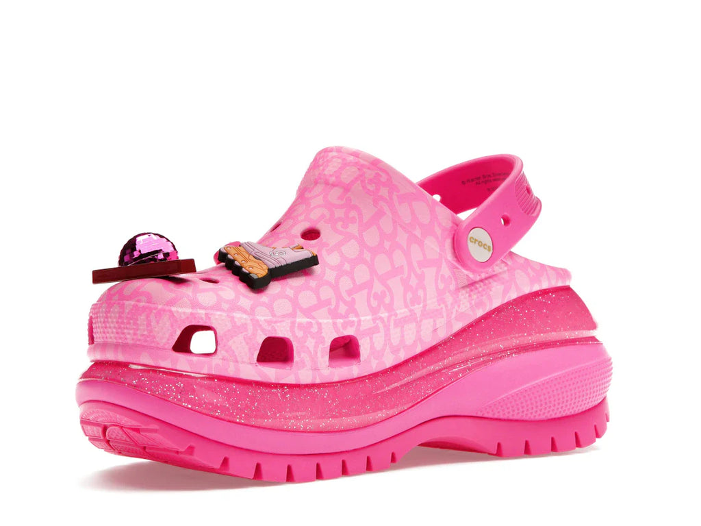 Crocs Classic Mega Crush Clog Barbie The Movie Electric Pink