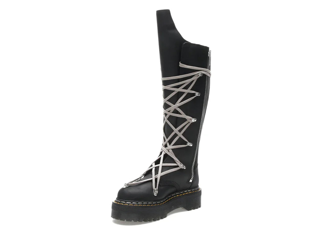 Dr. Martens 1460 DRKSHDW Quad Sole Pentalace Boot Rick Owens Schwarz