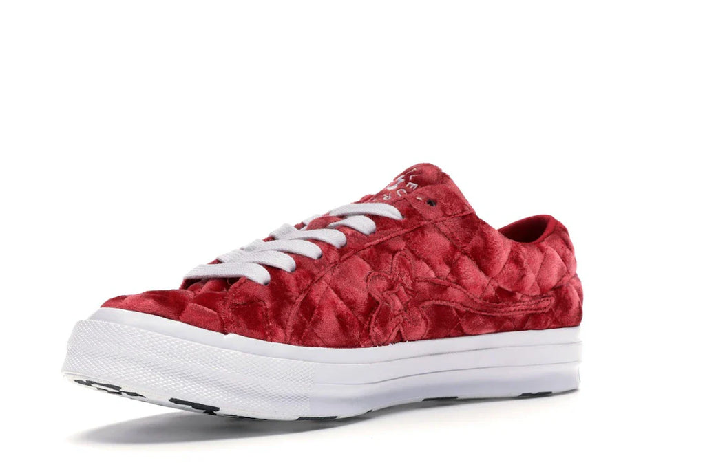 Converse One Star Ox Golf le Fleur TTC Gesteppter Samt Barbados Cherry