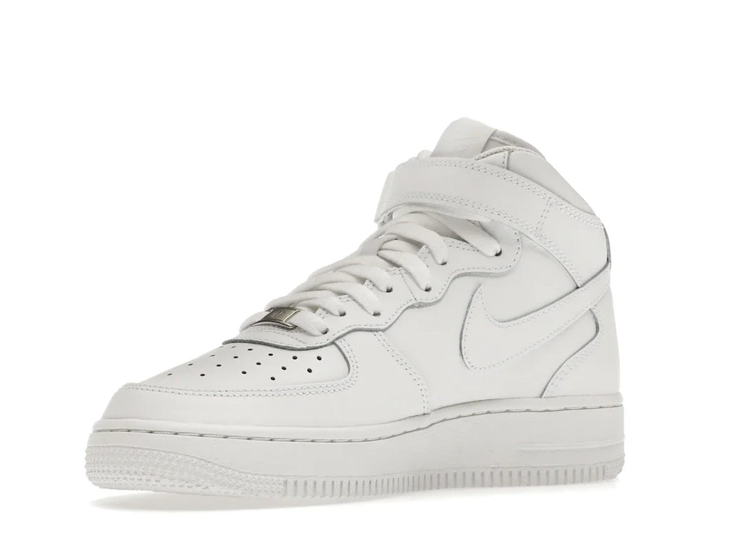 Nike Air Force 1 Mid LE Triple White (GS)