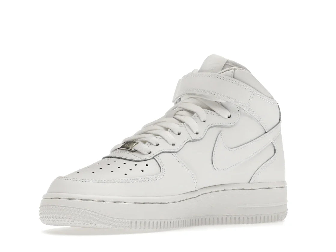 Nike Air Force 1 Mid LE Triple White (GS)