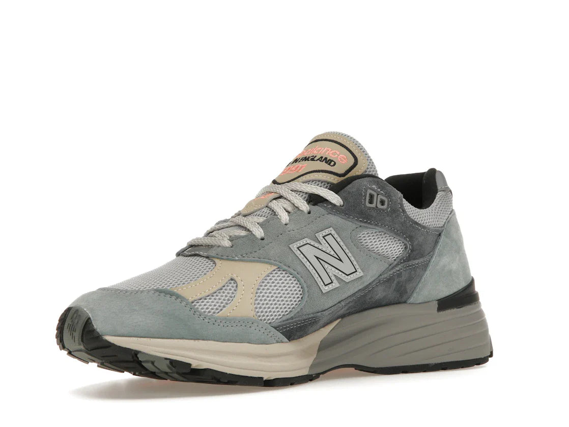 New Balance 991 MiUK Silber Blau Turbulenz