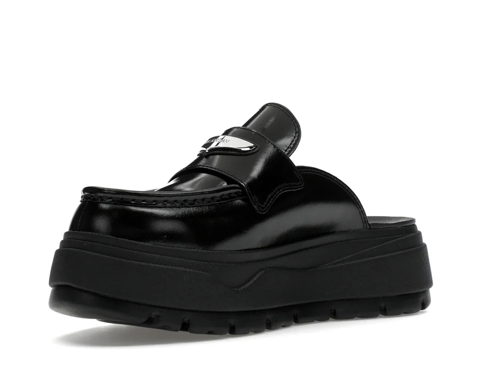 Jordan Mule Schwarz Metallic Silber (Damen)