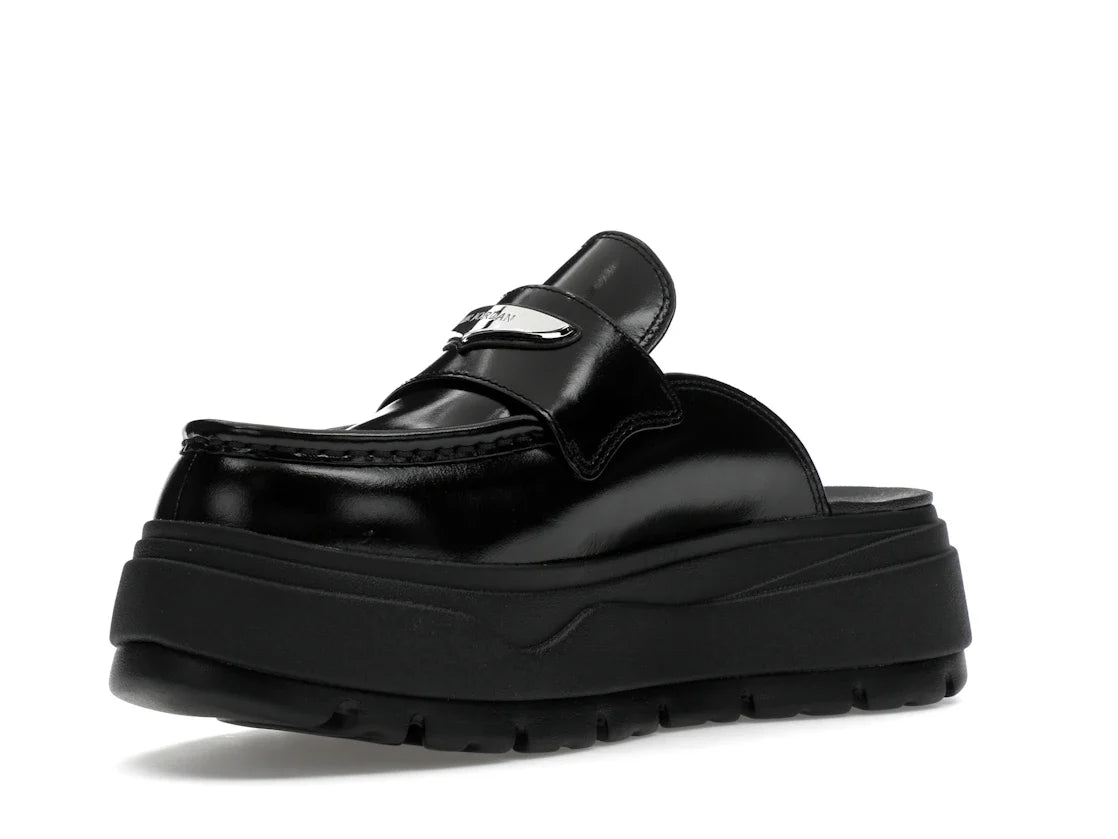 Jordan Mule Schwarz Metallic Silber (Damen)