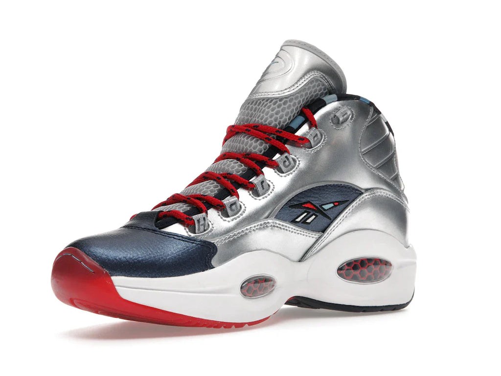Reebok Question Mid Iverson x Harden Silber