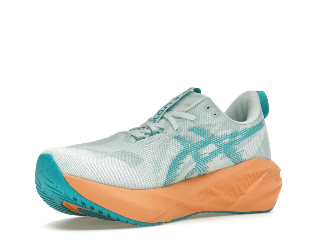 ASICS Novablast 5 Beruhigende Meereswellen-Türkis-Orange