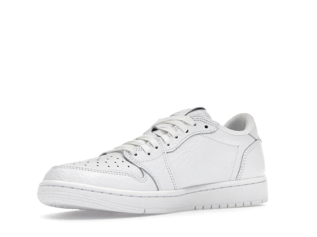Jordan 1 Retro Low Swooshless Triple White (2025)