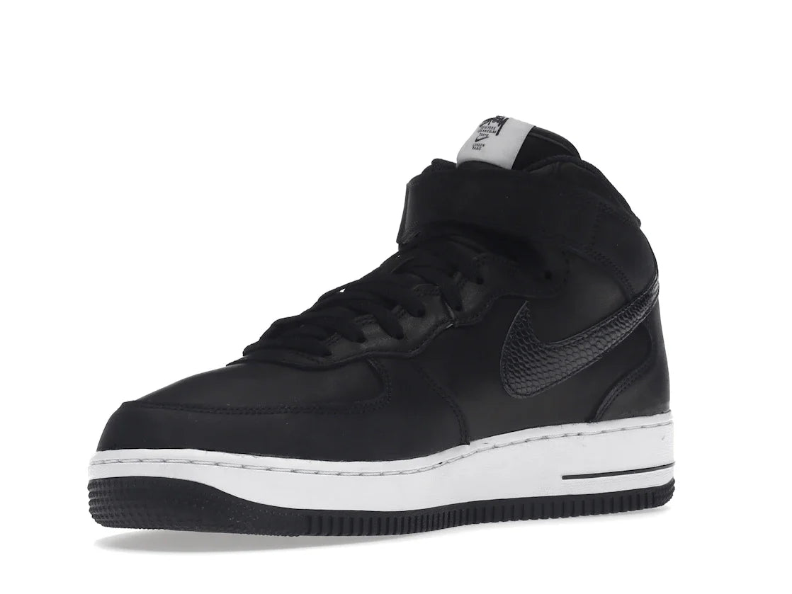 Nike Air Force 1 Mid Stussy Schwarz Weiß
