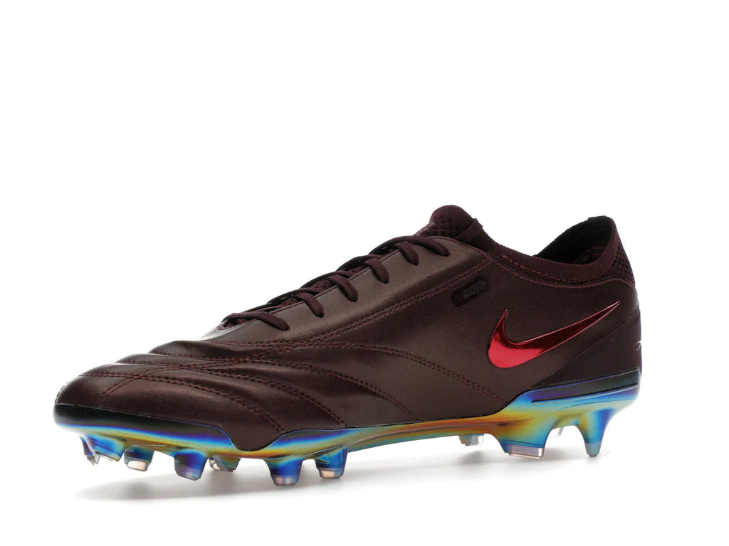 Nike Tiempo Legend 10 Elite Luxe FG Montebelluna Leder Portwein