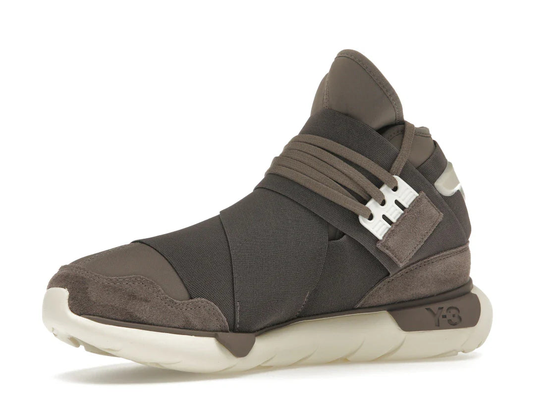adidas Y-3 Qasa High Braun Creme Weiß